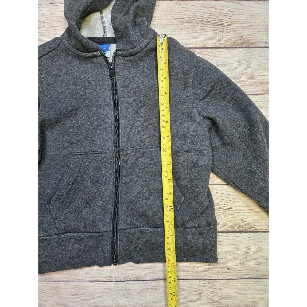 Old Navy‎ Boy's Full Zip Hooded Sweatshirt Size XS (5) Charcoal Gray